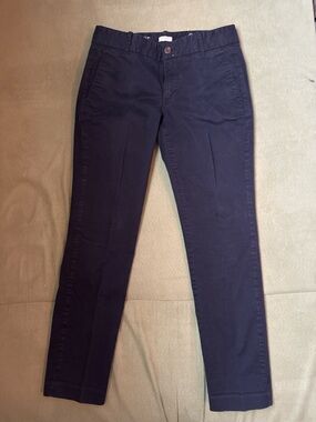 J. Crew Frankie Slim Pants Classic black Slim Chinos size 2
